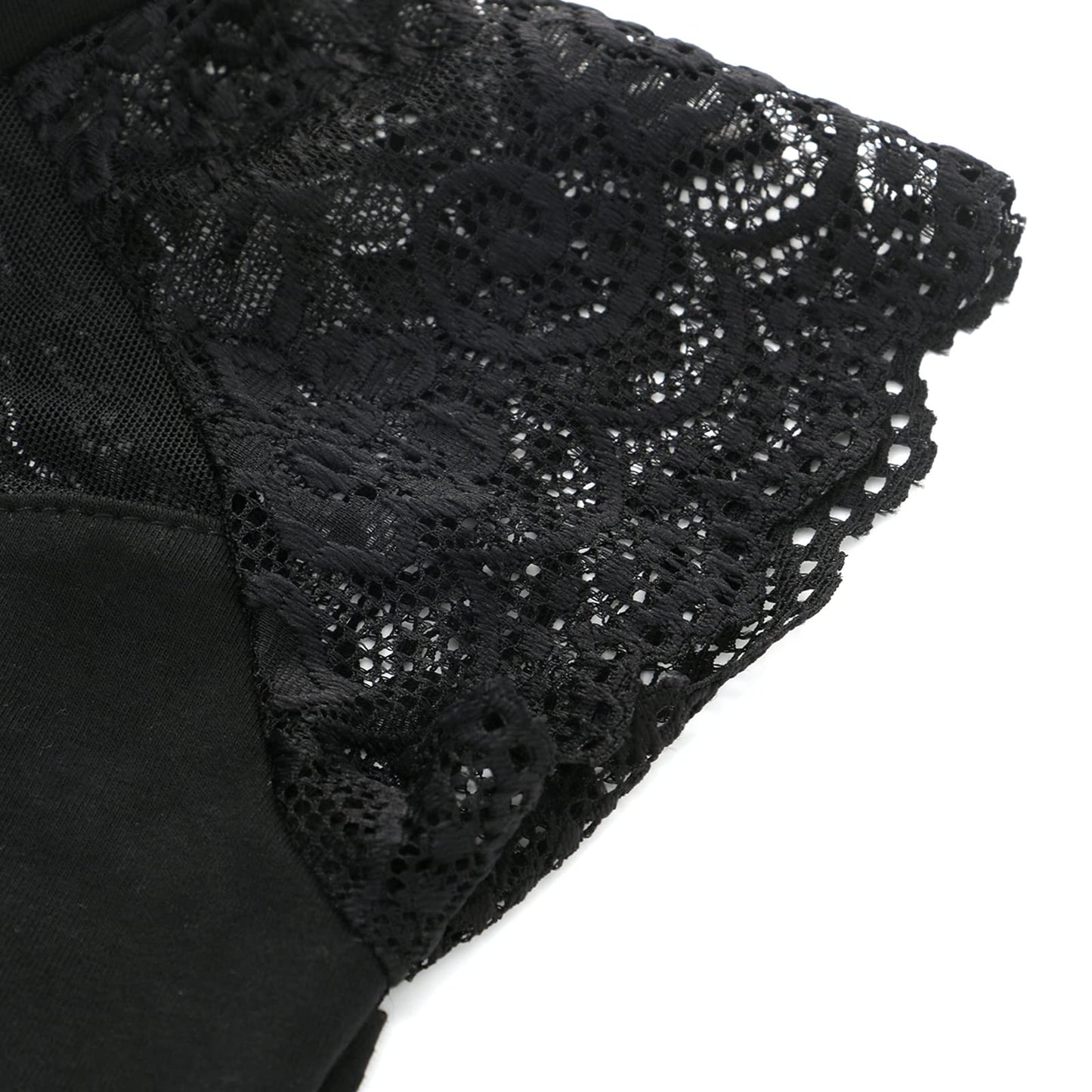 famuka Toddler Girl Lace Ballet Dance Leotards Kid Backless Short Sleeve Ballerina Outfit (as1, age, 6_years, 7_years, Black)