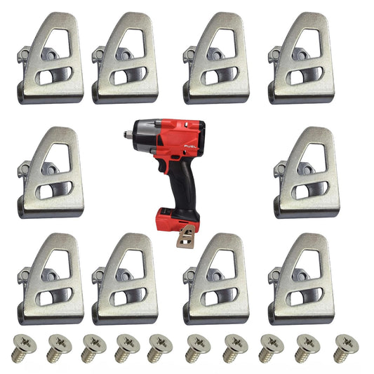 10 Packs Belt Clip 42-70-2653 Hook Compatible with Milwaukee M18 Impact Driver Hammer Drill For Work Tool 2604-20, 2797-22,2604-22CT,2604-22