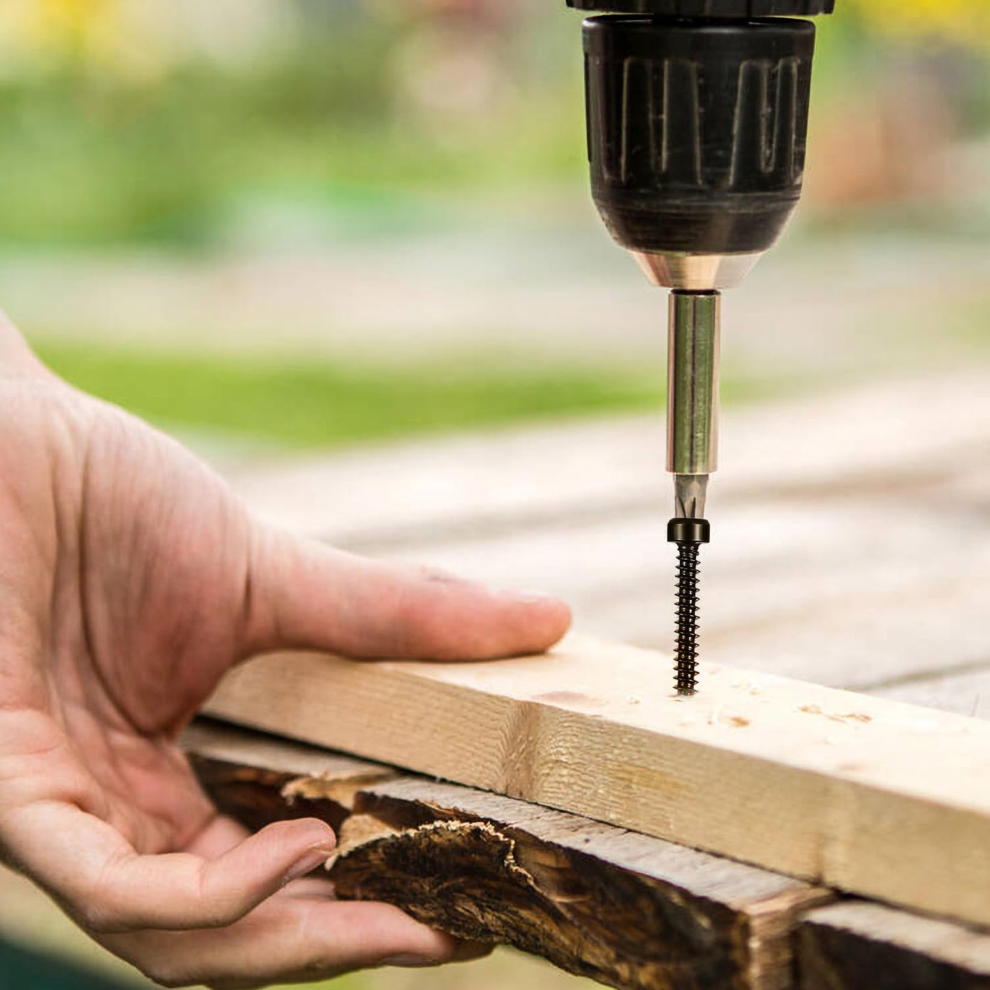 Metric Hex Socket Cap Head Self Tapping Screws, 480pcs M3 Stainless Steel Socket Head Cap Wood Screws Assortment Kit, Hex Drive Head Cap Self Drilling Screws(480 Black)