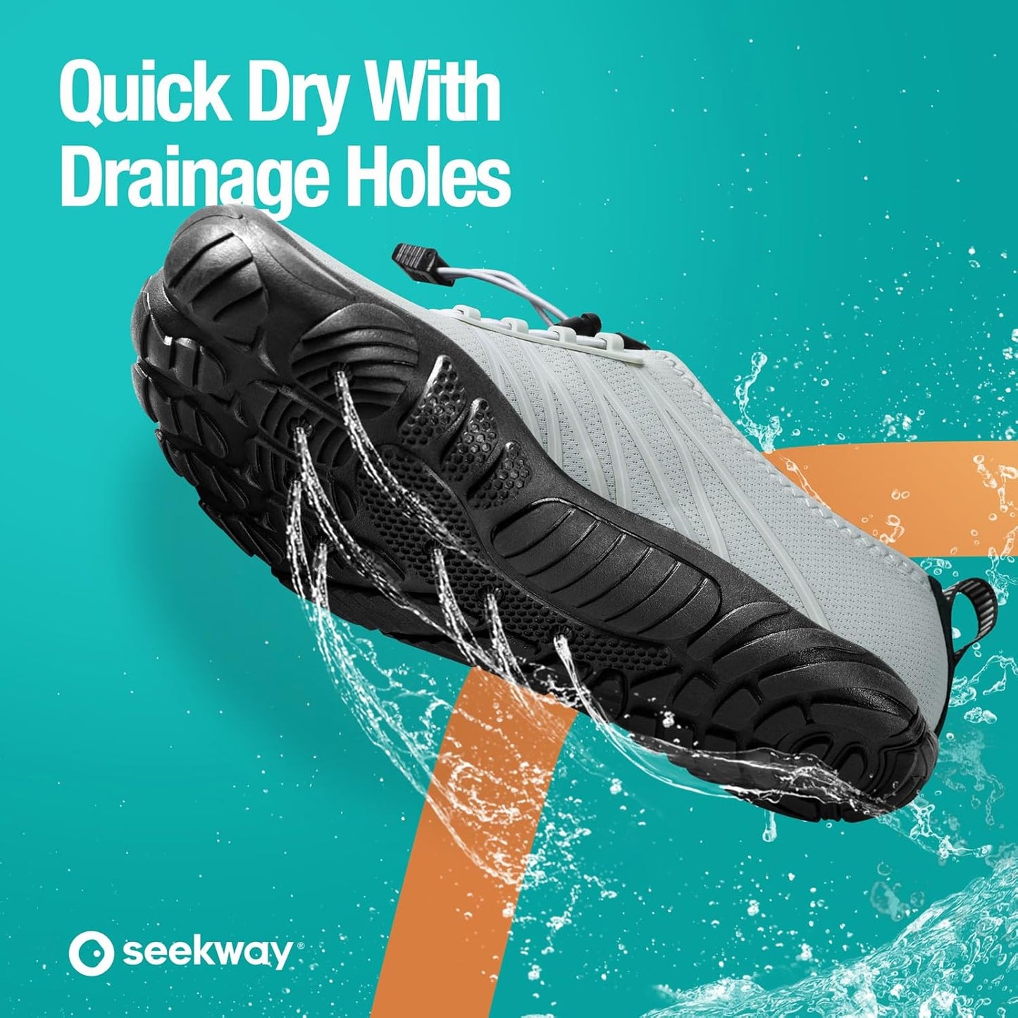 SEEKWAY Quick-Dry Water Shoes for Men & Women - Barefoot Aqua Socks for Beach, Pool & Hiking