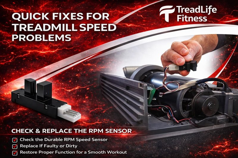 TreadLife Fitness RPM Speed Sensor for Nordictrack Treadmills