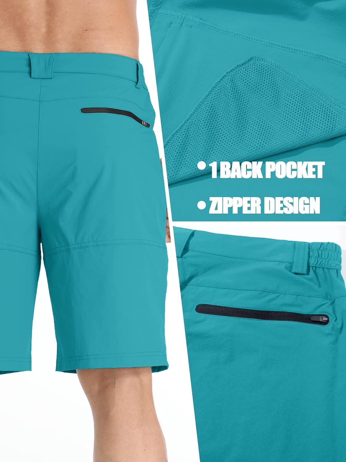 TACVASEN Men's Quick-Dry Cargo Shorts - Water-Resistant Casual Hiking & Golf Wear | Summer Comfort
