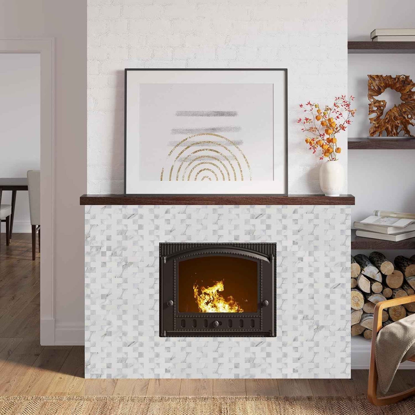 Stainless Steel Peel and Stick Backsplash Tiles - 20 Sheets, 12''x12'' for Kitchen & Bathroom