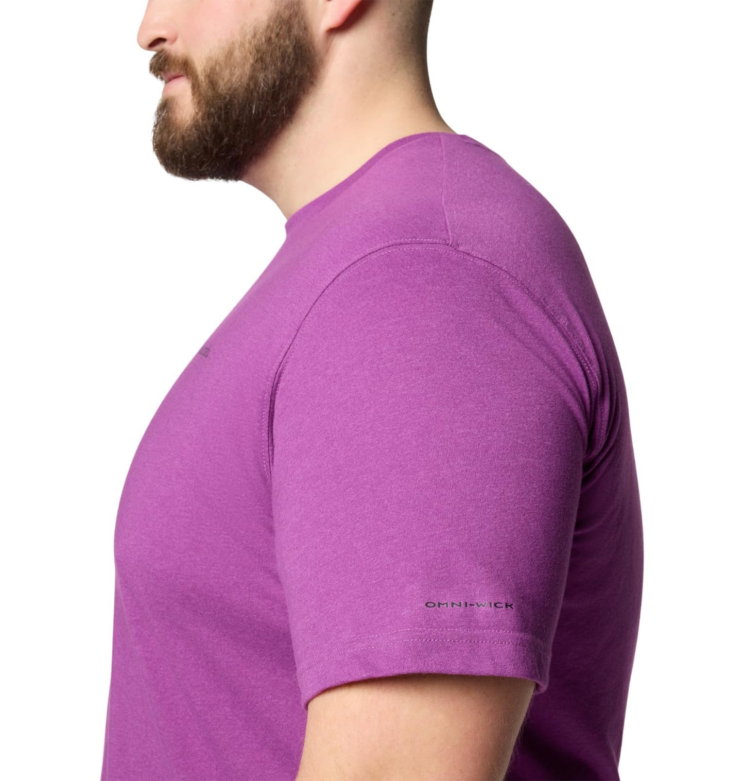 Columbia Mens Thistletown Hills Short Sleeve T-Shirt, Razzle Heather, Medium