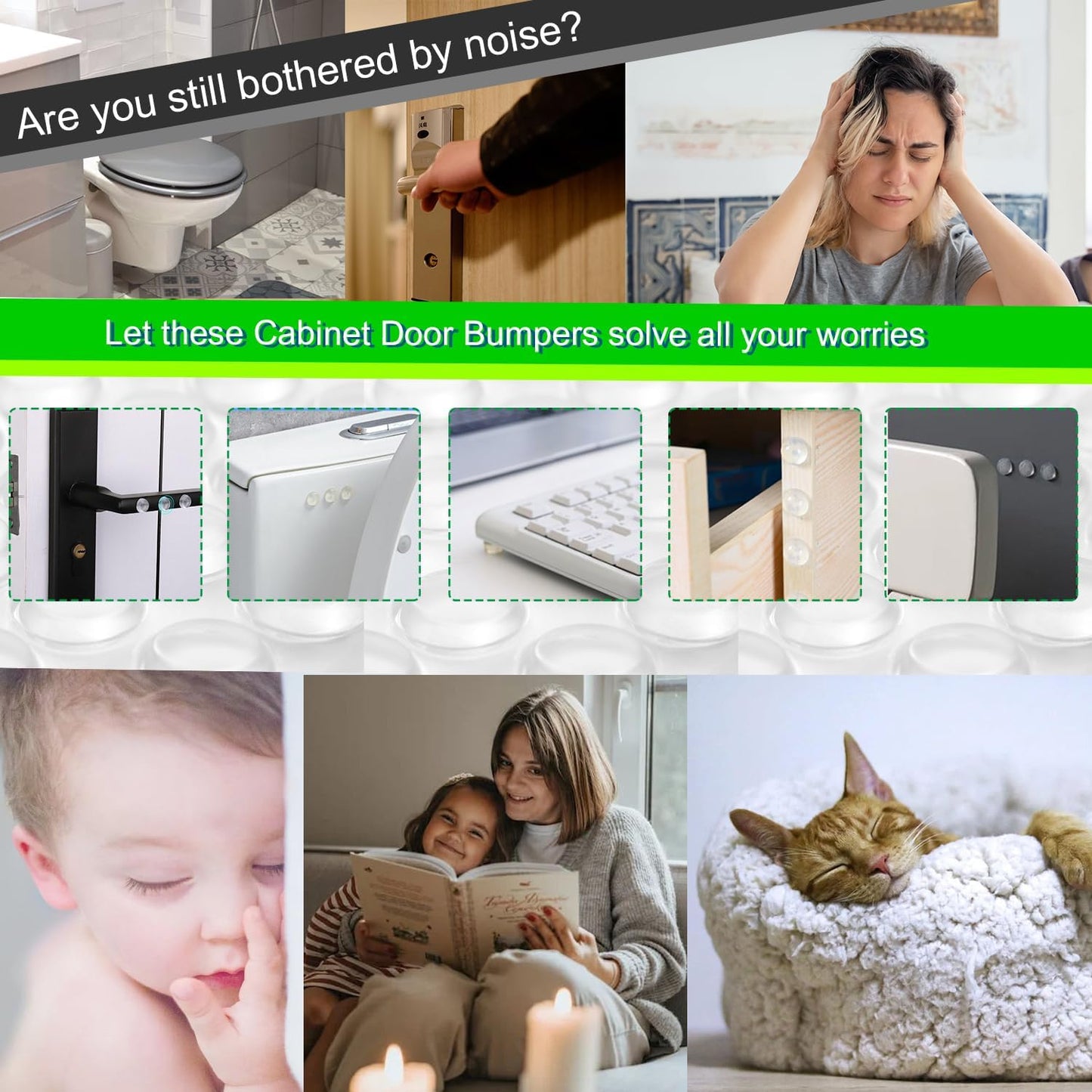 Glass Table Top Anti Slip Pads - Furnigear 3/4" Glass Table Top Bumpers Grippers Non Slip Sticker Self Adhesive Rubber Pad Feet for Cutting Board, Furniture, Laptop, Under Glass - Round Clear 36 Pcs