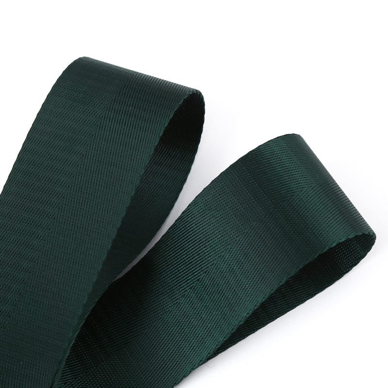 Devobunch 2”Heavy Duty Nylon Webbing 10 25 50 Yard - Nylon Strapping for Outdoor DIY Gear Repair, for Indoor or Outdoor Gear, DIY Crafting, Repairing (Forest Green, 10 Yard)