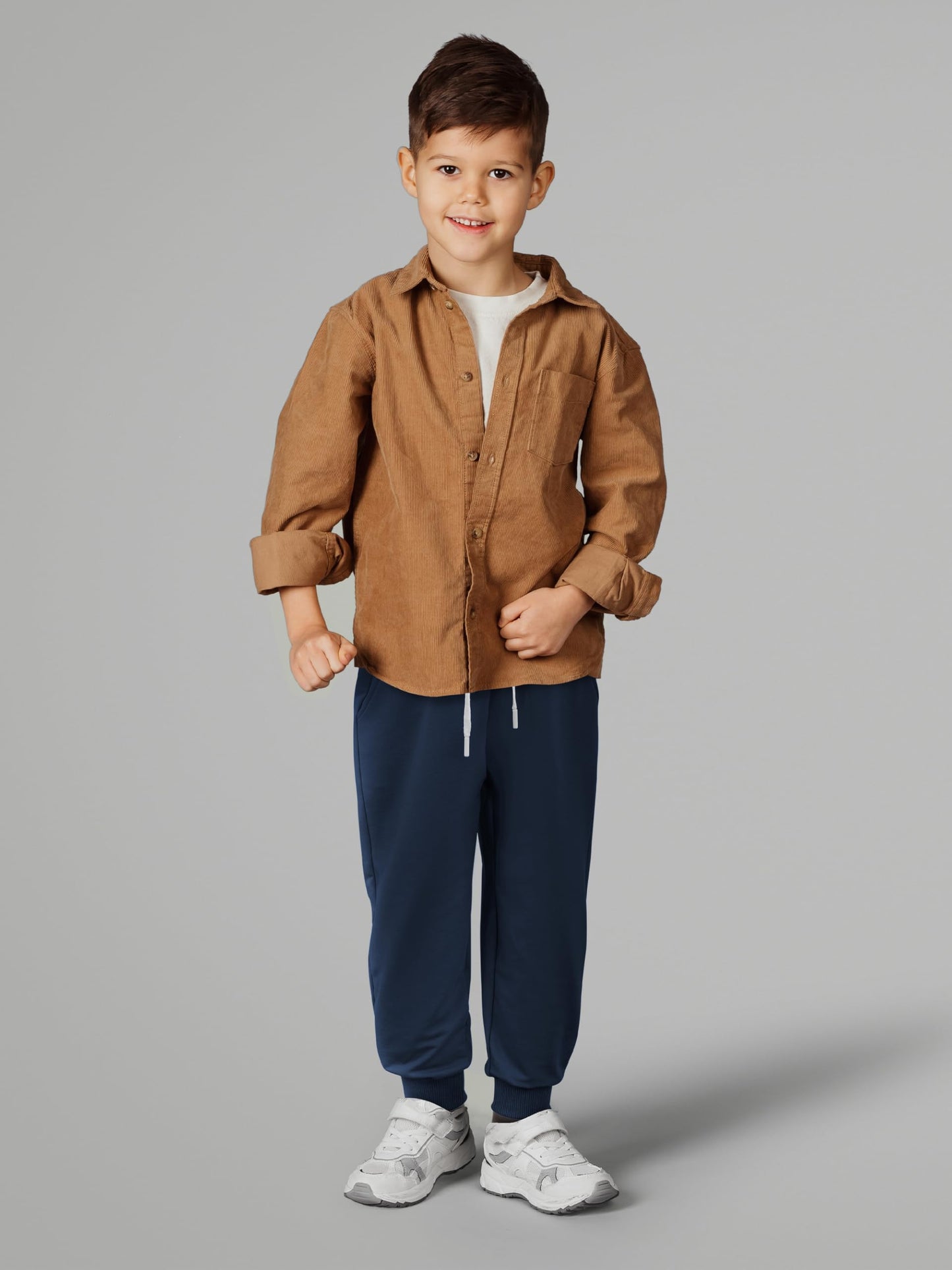 Resinta 5 Pack Toddler Boys Sweatpants Athletic Pull-On Pants with Drawstring and Pockets Boys Active Cotton Jogger Pants