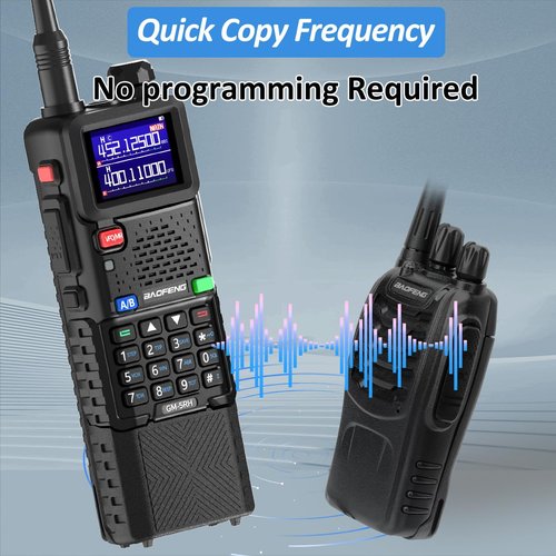 GMRS Handheld Radio BAOFENG GMRS Radio Long Range Walkie Talkies Rechargeable 3800mAh Battery NOAA Weather Receiver Two Way Radio USB-C Charger for Hunting Hiking Compatible Chirp,2 Pack