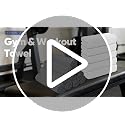 Microfiber Workout Towels - 3 Pack Black Quick Dry Gym Towel