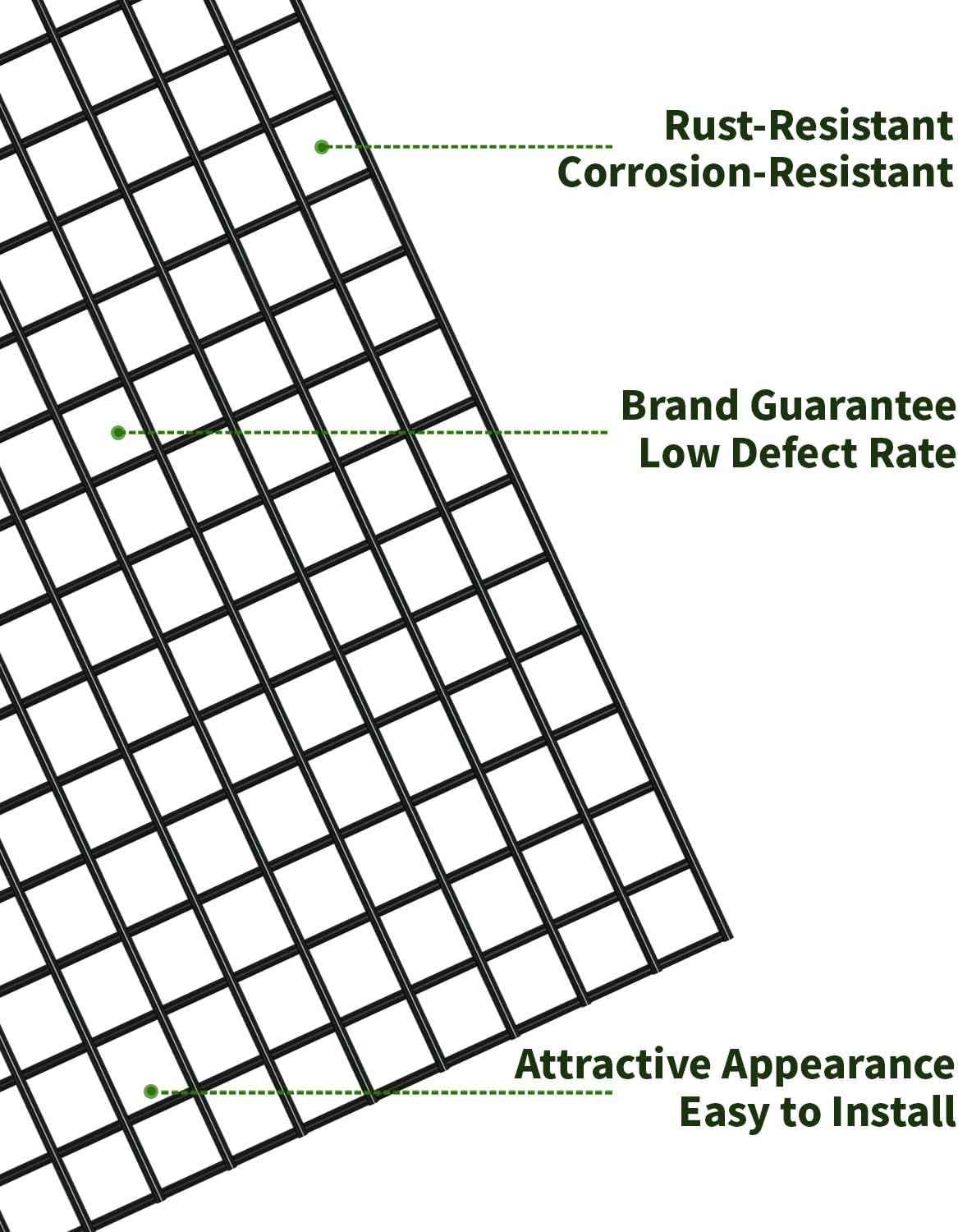 1/2 Inch Hardware Cloth Roll - 48'' x 50' Chicken Wire Fencing for Garden & Cages