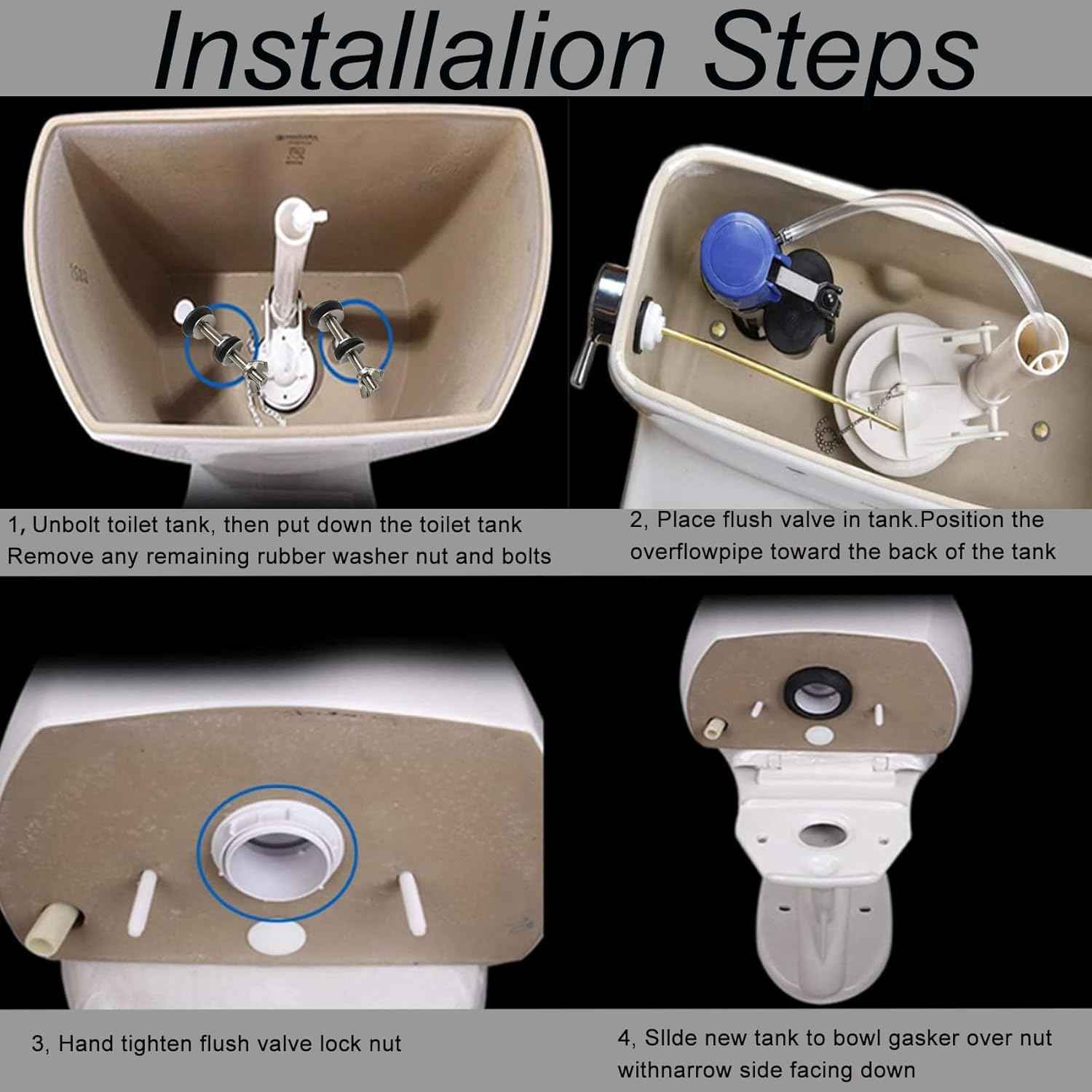 American Standard Champion 4 Toilet Flush Valve Replacement Kit - Includes Flapper & Gasket