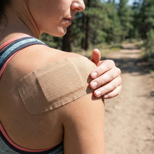 Geiserailie 60 Pcs Extra Large Bandages 5"x2" Flexible Adhesive Bandages with Non Stick Pad, Latex Free Gentle for Fragile Skin Scrapes Wound Cuts First Aid, Waterproof Wound Care, Pain-Free Removal