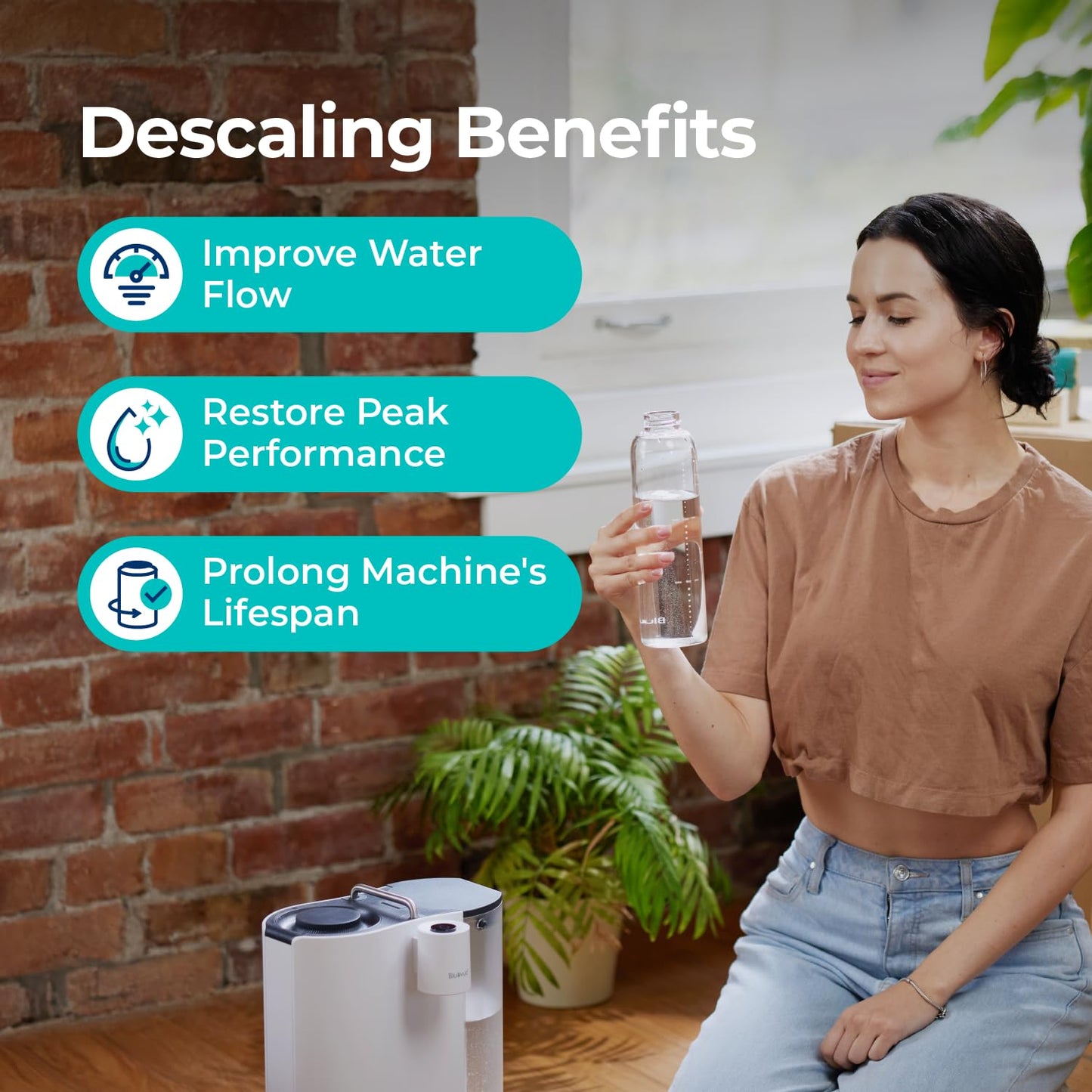 Bluevua Descaling Kit for RO100ROPOT-Lite & RO100ROPOT-Lite(UV) & RO100ROPOT-Travel Systems - Essential Maintenance for Optimal Water Quality