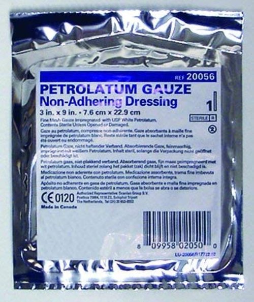 McKesson Performance Petrolatum Impregnated Gauze 3"X9" Sterile - Box of 12 - Model 61-20056