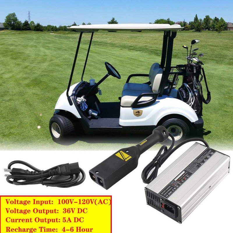 36 Volt 5 Amp Golf Cart Battery Charger Compatible with EZGO Txt Medalist Golf Cart (D Style Plug)