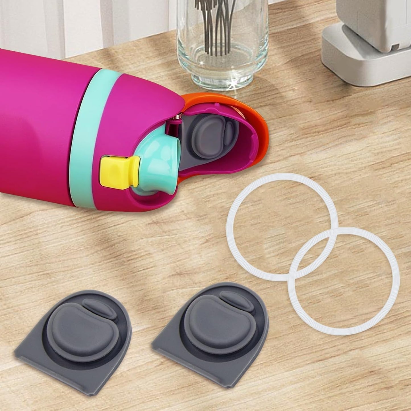 Owala | Replacement Lid Rubber Seal Stopper & O-Ring Gasket Set - Compatible with 24/32 oz Water Bottles