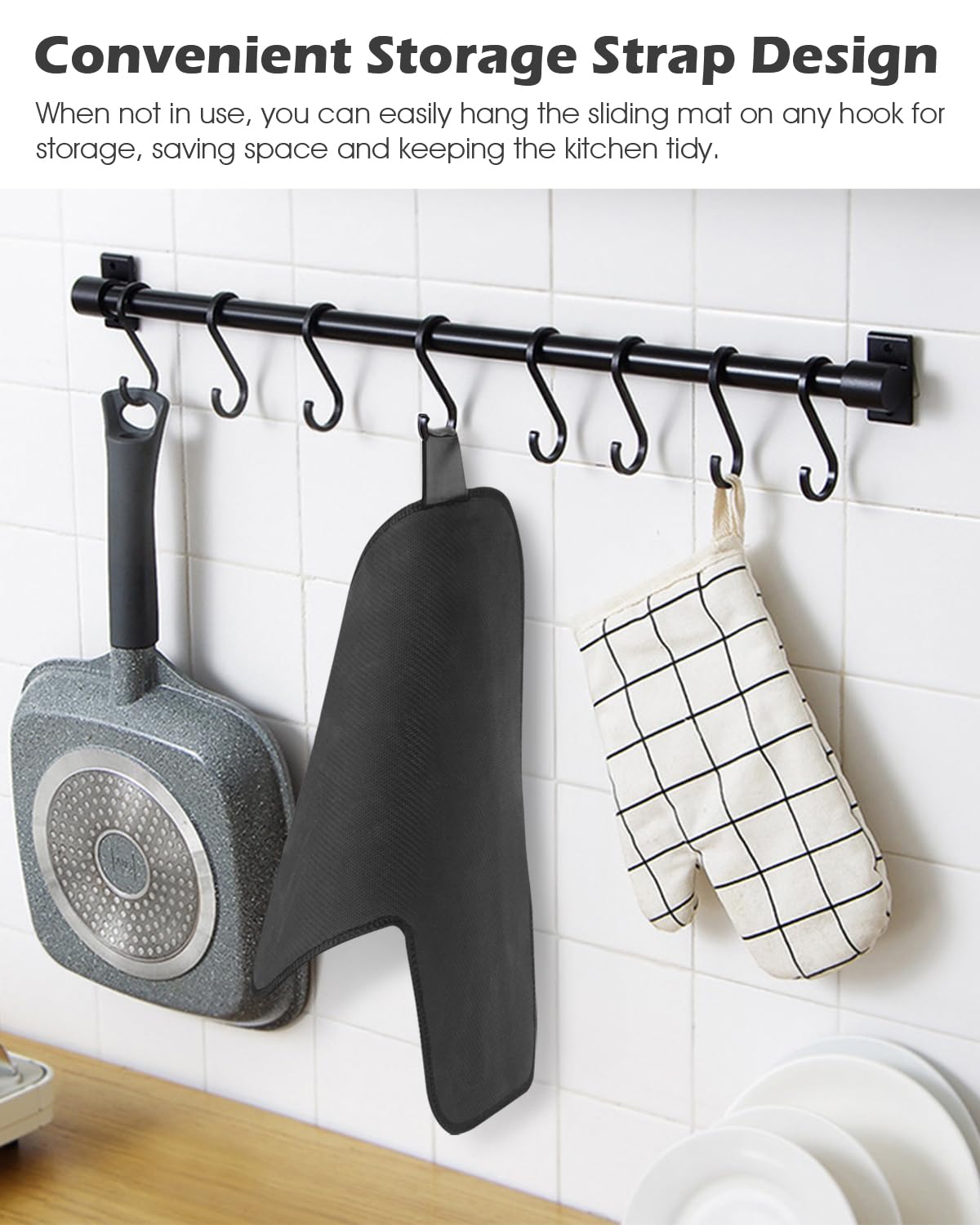 Tiga Sliding Pad for Ninja CFP101 DualBrew Coffee Maker – Anti-Slip Glide Mat with Hanging Strap – Scratch-Free Movement for Countertop, Dual-Sided Design, Perfect Fit Accessory