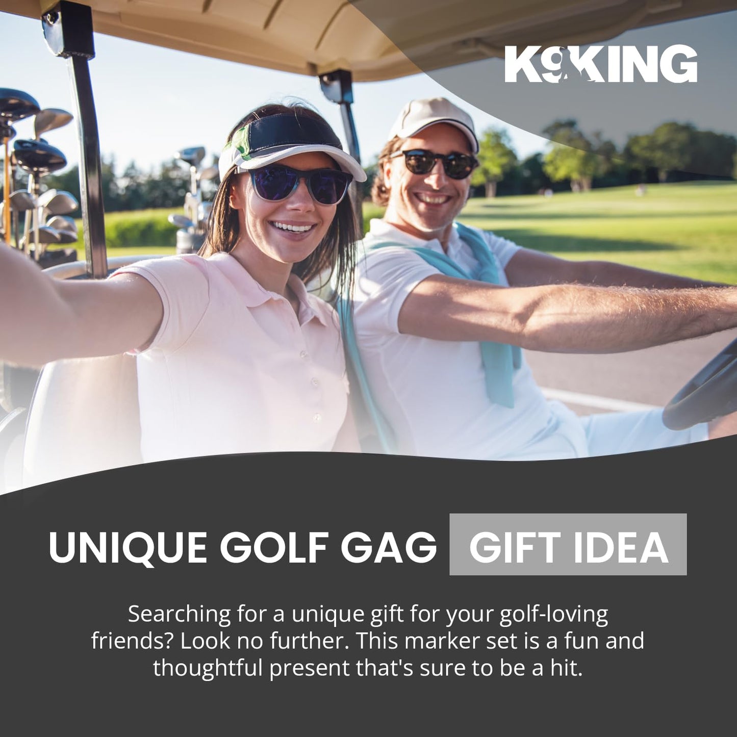 K9King Ultimate Dont FUCKN Miss Ball Marker Magnetic Hat Clip - Premium Golf Accessories Gift Combo Set with Bonus Shooter Golf Ball Marker for Enhanced Golfing Experience | Ideal Gift Ideas