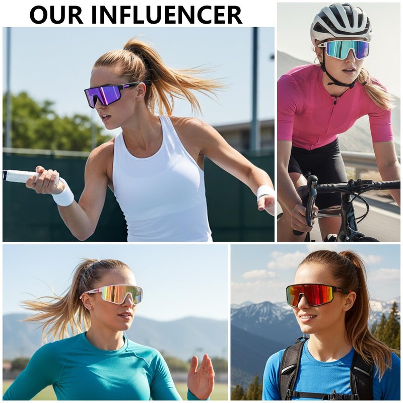 3 Pack Polarized Running Sunglasses for Women Mens Sunglasses UV Protection for Pit Viper Cycling Baseball Fishing (3 Pack-Pink Blue/Pink White/Blue White-W01)