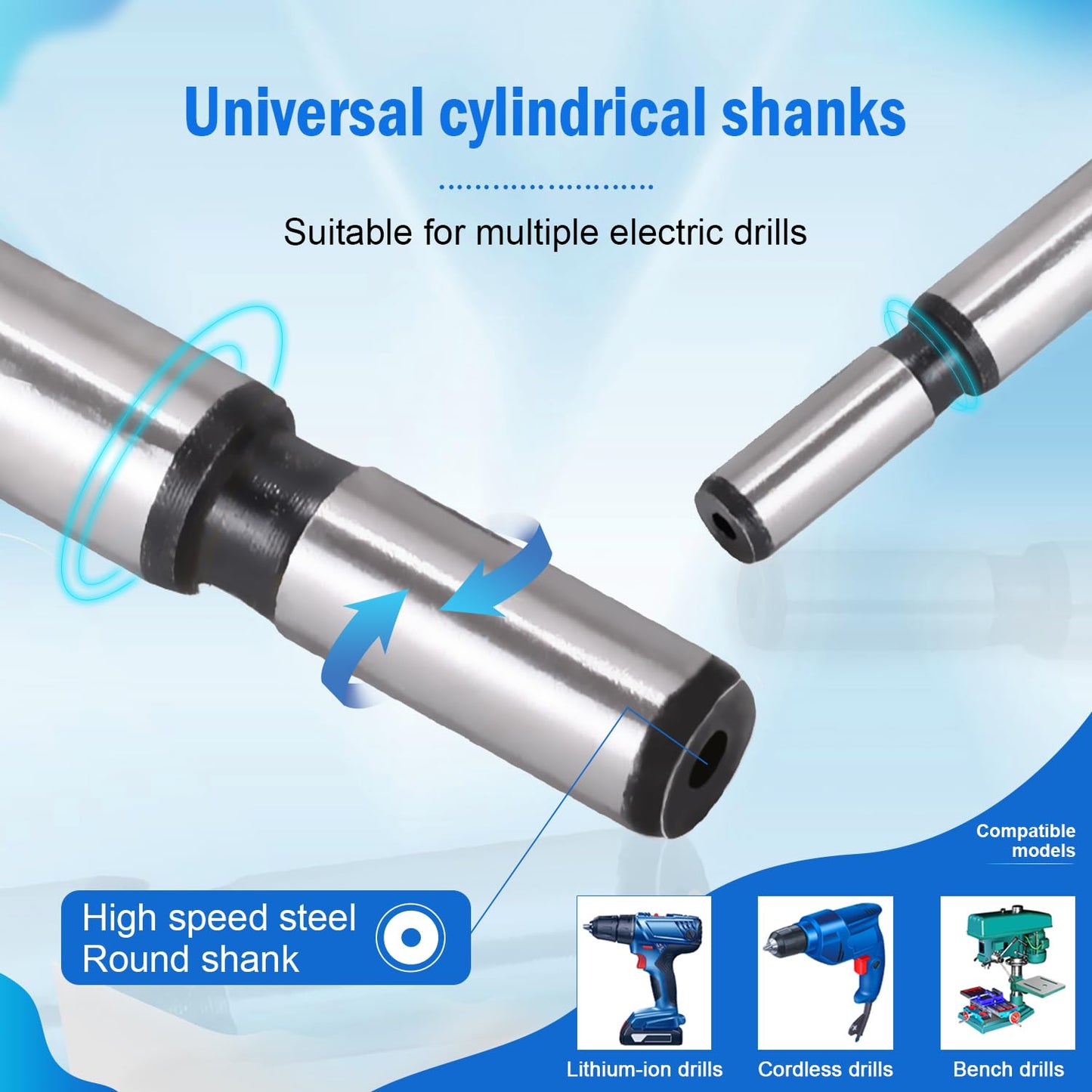 Waterspout 2 Inch Carbon Steel Forstner Drill Bits, Set of 1, Wood & Plastic Drilling, Hinge Cutter Tool with Storage Case