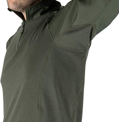 LA Police Gear Men's Combat Shirt - Lightweight Long Sleeve Tactical Uniform Shirt for Comfort
