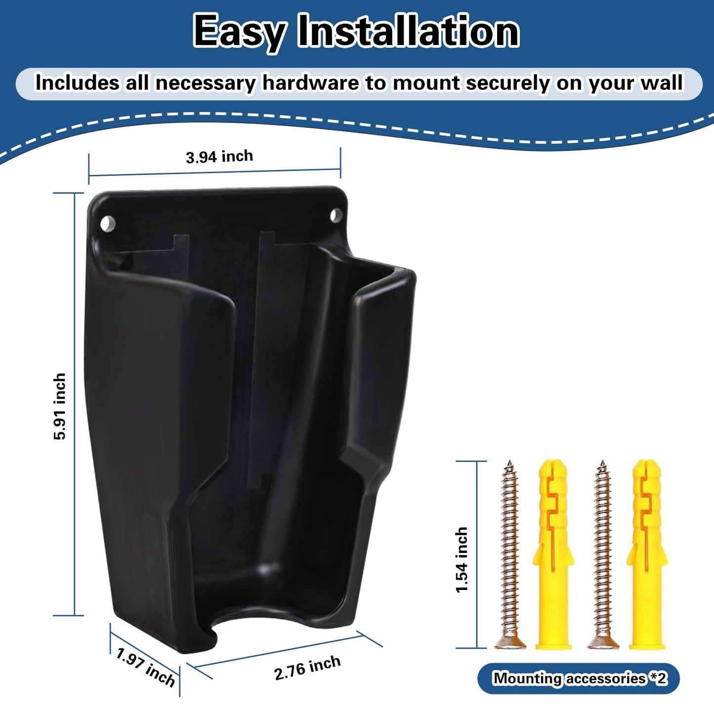 BROQIXIN Wall Mount for Bissell Pet Hair Eraser Handheld Vacuum | Compatible with Models 2390, 2390A, 2284W, 23903 & Auto-Mate