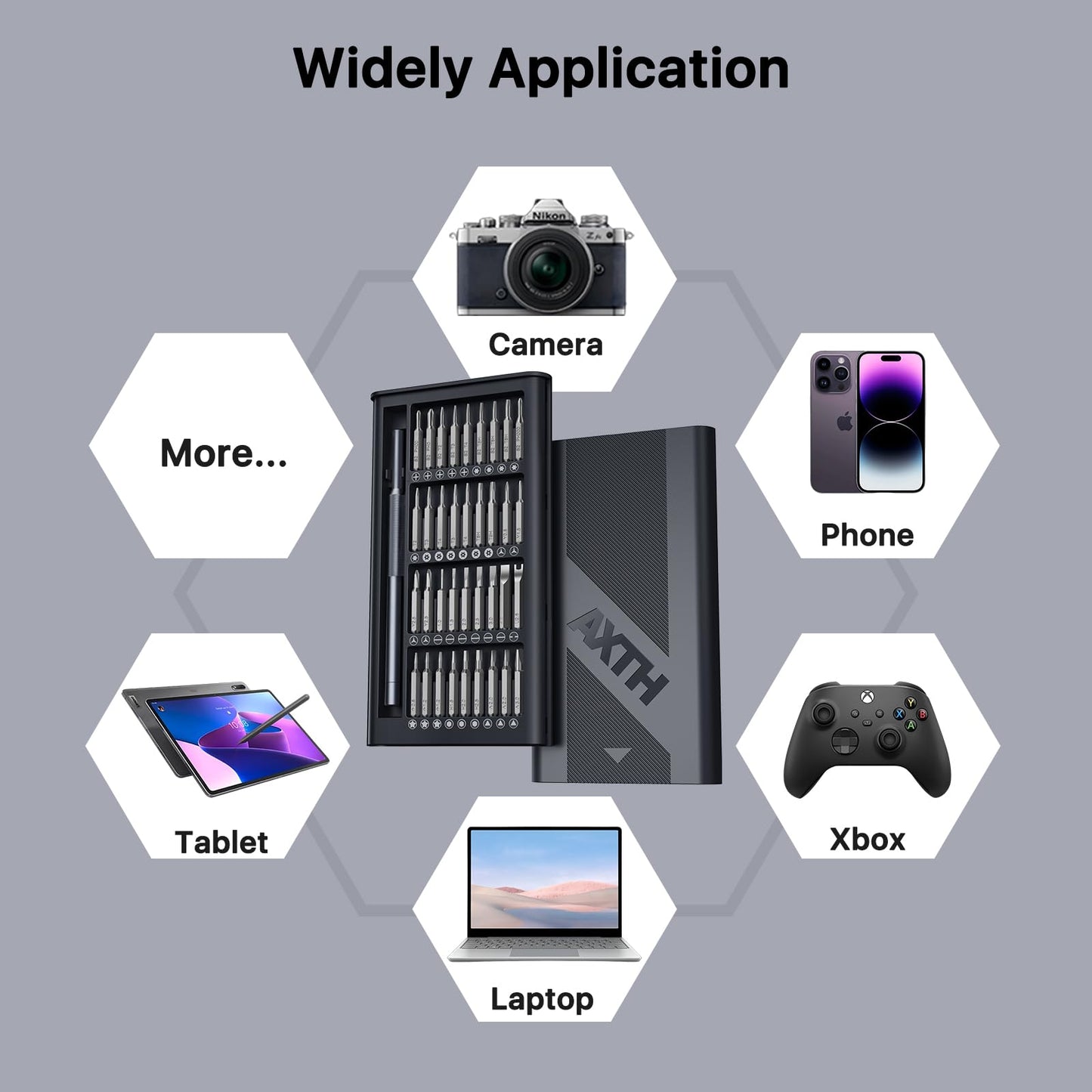 Gifts for Men, AXTH 37in1 Small Precision Screwdriver Set, Christmas Stocking Stuffers for Men Adults Him, Professional Magnetic Mini Repair Tool Kit for Computer, Watch, Laptop, Tiny Electronic