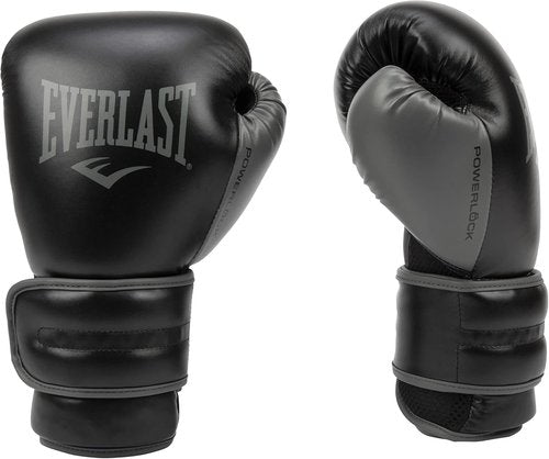 Everlast Powerlock 2 Boxing Gloves - Durable Hook & Loop Design for Optimal Hand Support | Ideal for Heavy Bag & Fitness Training