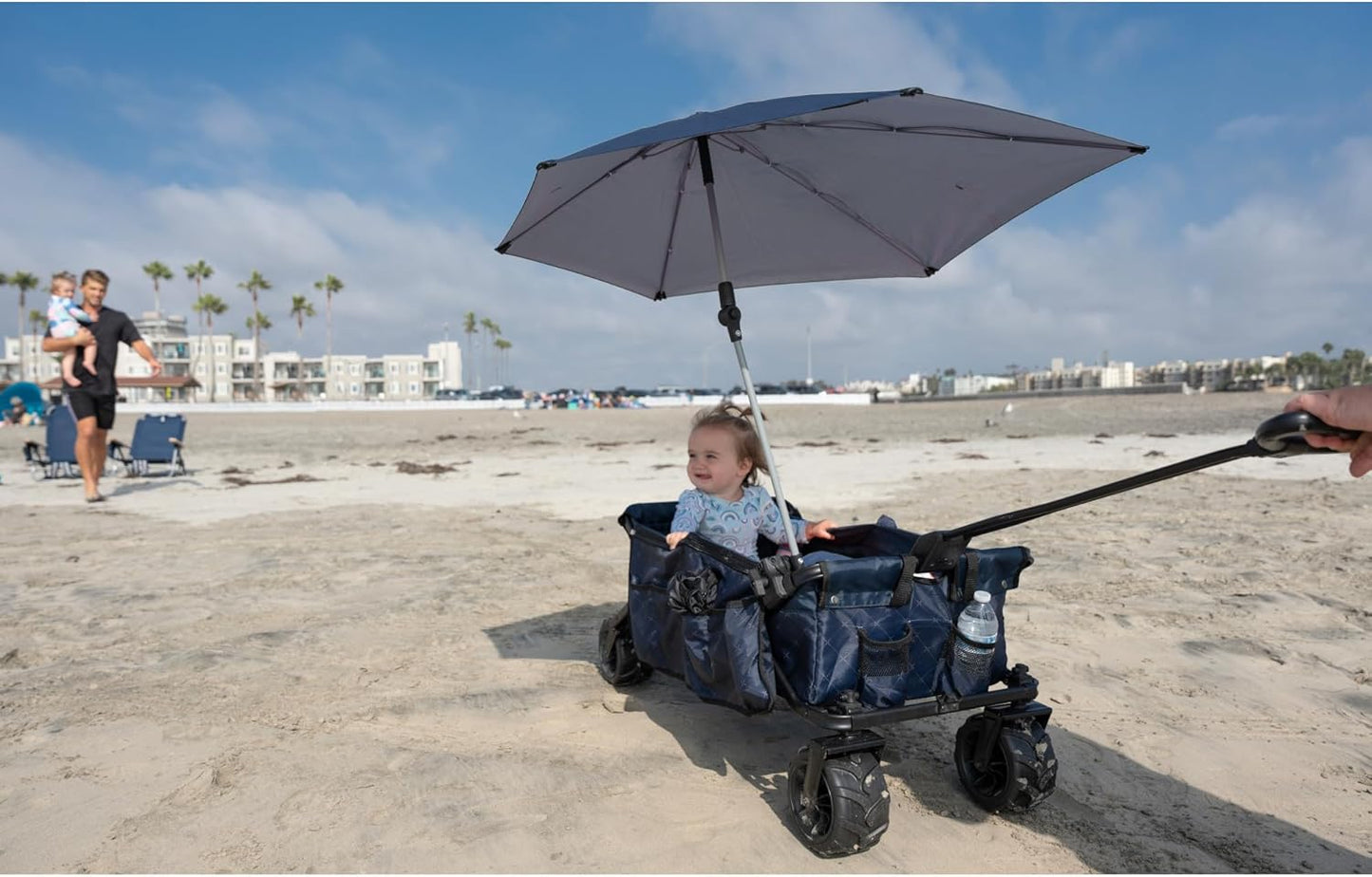 Sport-Brella Outdoor Umbrella - One-Touch Sun & Rain Protection | 54-Inch Diameter, SPF 50+ UV Block