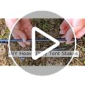 16 Inch Heavy Duty Metal Tent Stakes - 16 Pack, Durable & Corrosion-Resistant for Camping