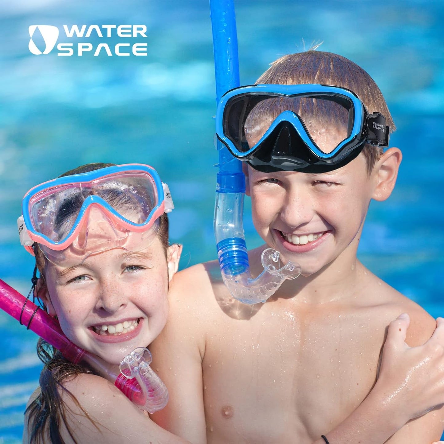 Water Space Kids Swimming Goggles - Anti-Shatter Lens & UV Protection | No-Leak Design for Ages 3-15
