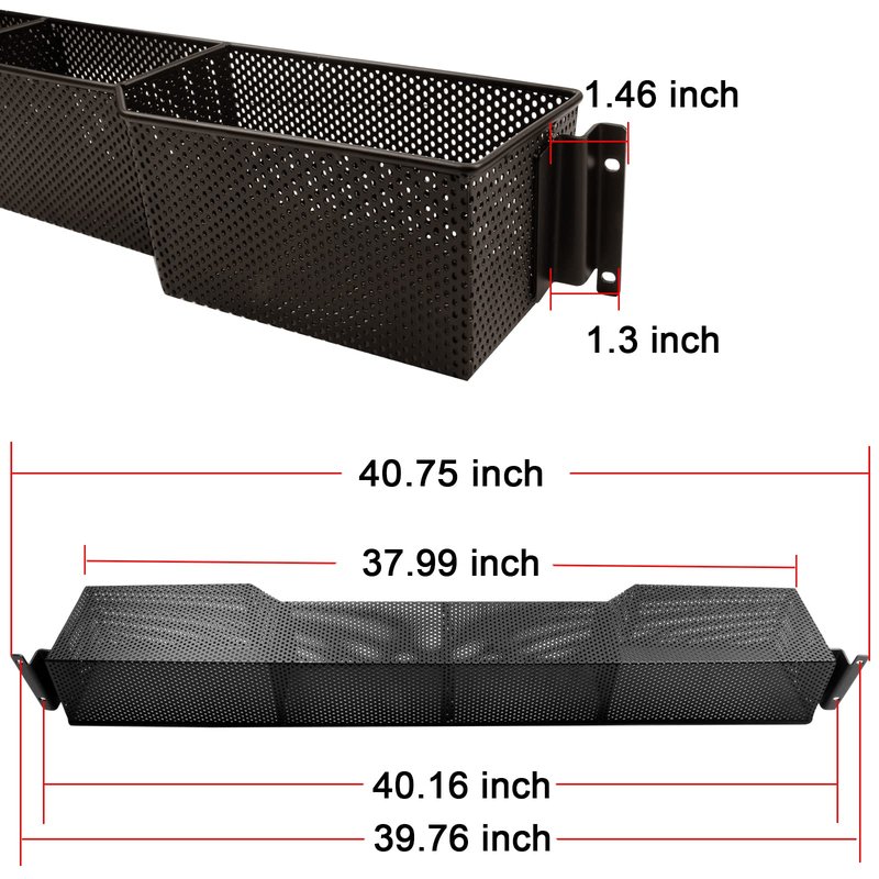 Roykaw Golf Cart Front Inner Basket Dash Storage/Tray Organizer Rack for EZGO TXT 1994-Up G&E Golf Cart, One Piece Solid Design and Large Storage Room