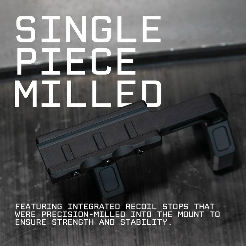 Monstrum Ultralight Razorclaw Dual Ring Scope Mount | Short Forward Offset | 1 inch Diameter
