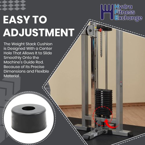 Weight Stack Guide Rod Spacer Cushion 3108001 for Home Gym Fitness Equipment - Durable High-Density Rubber for Exercise Equipment, Impact & Noise Reduction, Life Fitness Compatible