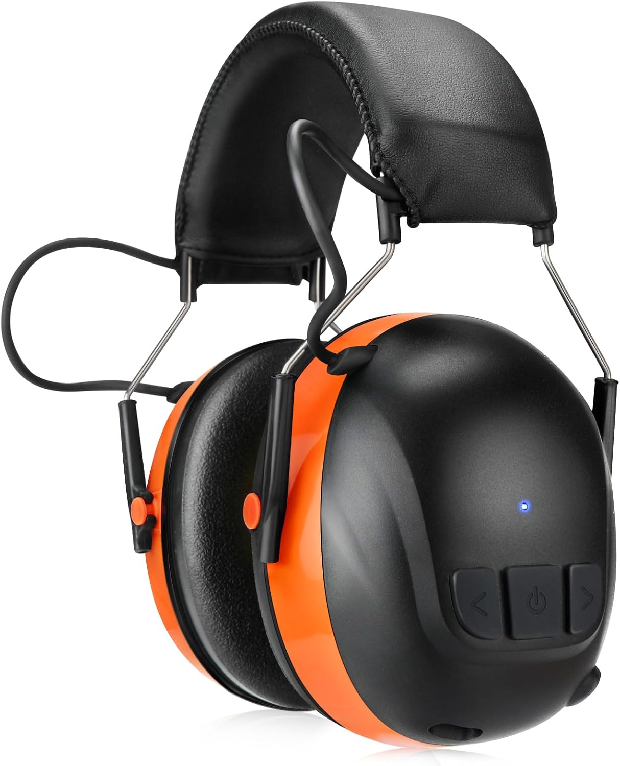 Bluetooth 5.4 Hearing Protection Earmuffs - 120H Rechargeable 30dB Safety Headphones with Mic for Mowing & Construction