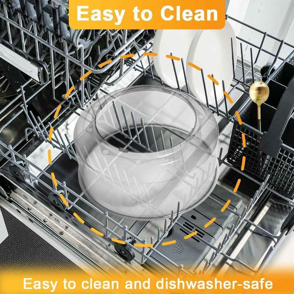 Premium Clear Power Dome Lid for Nuwave Pro Plus & Elite Ovens - Upgraded Design