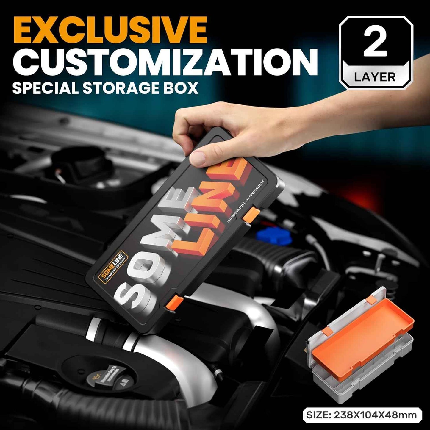 Heat Shrink Connector Crimp Tool Kit - 48 Sizes (22-10 AWG) Marine Grade Wire Connectors & Pliers