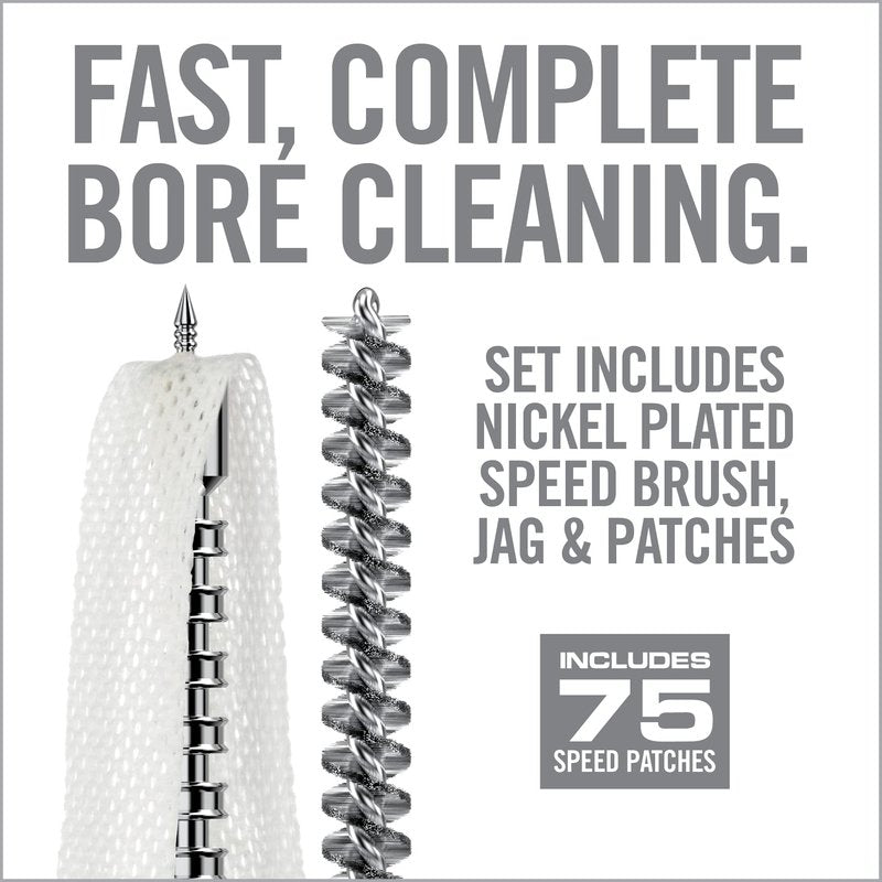 Real Avid Gun Cleaning Jag, Bore Brush & Gun Cleaning Patches Set, All in One Jag Set & Bore Brush Kit with Cleaning Patches, Premium Gun Brush Patch & Jags System for Cleaning (Rifle .30cal)