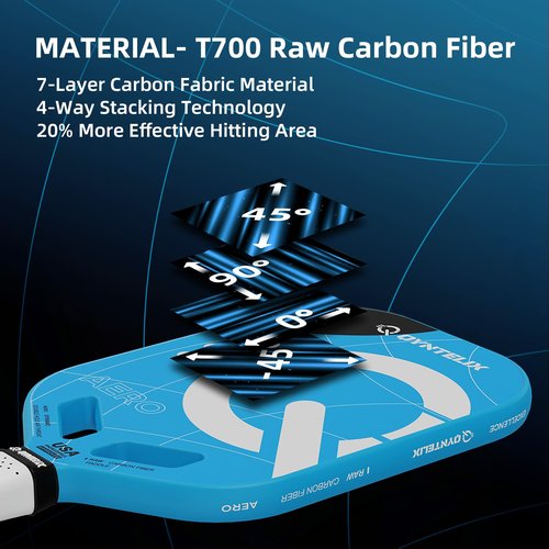 Pickleball Paddles T700 Carbon Fiber Picklebll Paddle with Aero Throat Edgeless Designed Thermoformed Pickleball Racket USAPA Approved