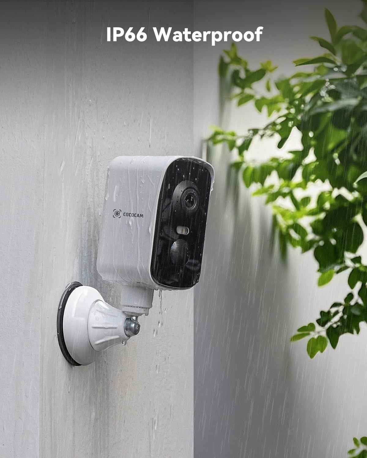 4G Wireless Magnetic Security Camera - 2K Indoor/Outdoor, 300° Pan, AI Detection