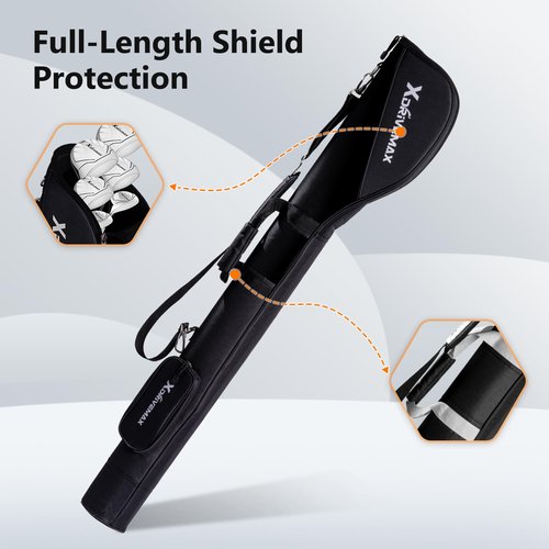 Golf Stand Bag, Lightweight Golf Carry Bag with Full-Length Zipper Protection, Sturdy Golf Club Bag for Multiple Pieces, Driving Range, Par 3 and Executive Courses