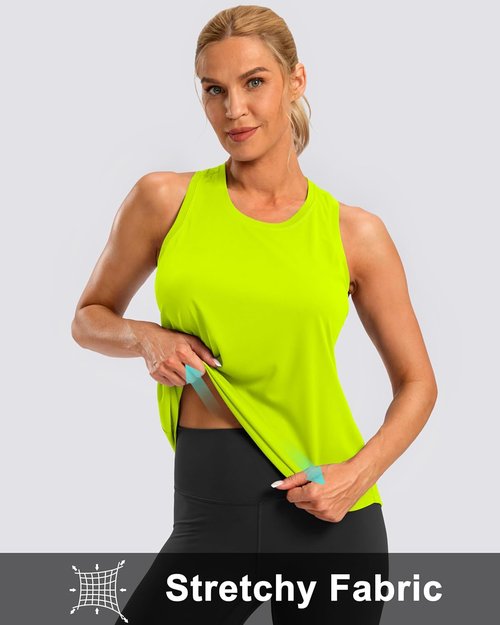 G Gradual Women's Yoga Tank Top - Racerback Sleeveless Athletic Shirt for Gym & Running | Loose Fit