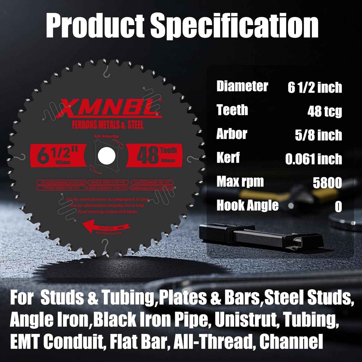 14-Inch Steel Cutting Saw Blade - 72T Carbide Replacement for Diablo D1472CF & Evolution Chop Saws