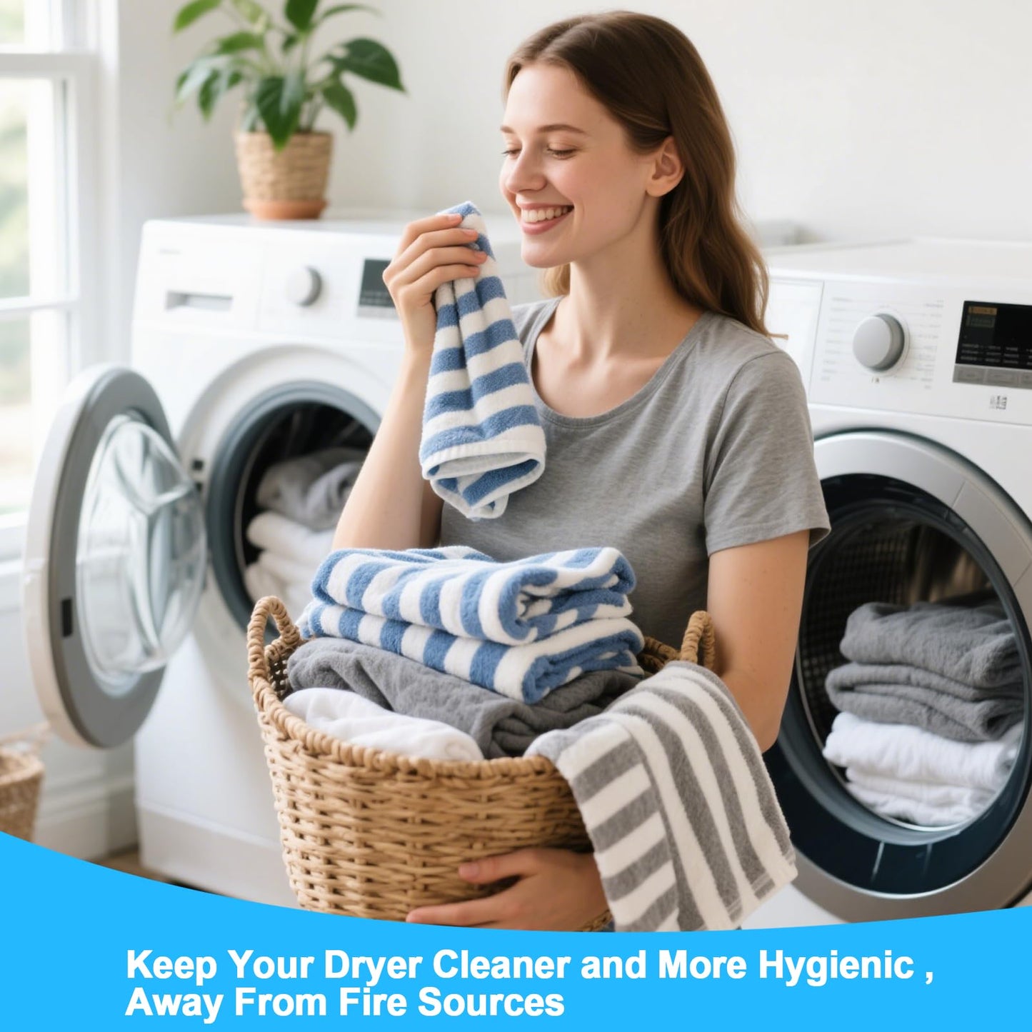 XANGNIER 5 Pack Dryer Vent Cleaner Kit,Flexible Dryer Lint Brush Vent Cleaner,Dryer Lint Trap Cleaning Tool,Laundry Room Essentials Lint Remover Accessories,Household Cleaning Tools