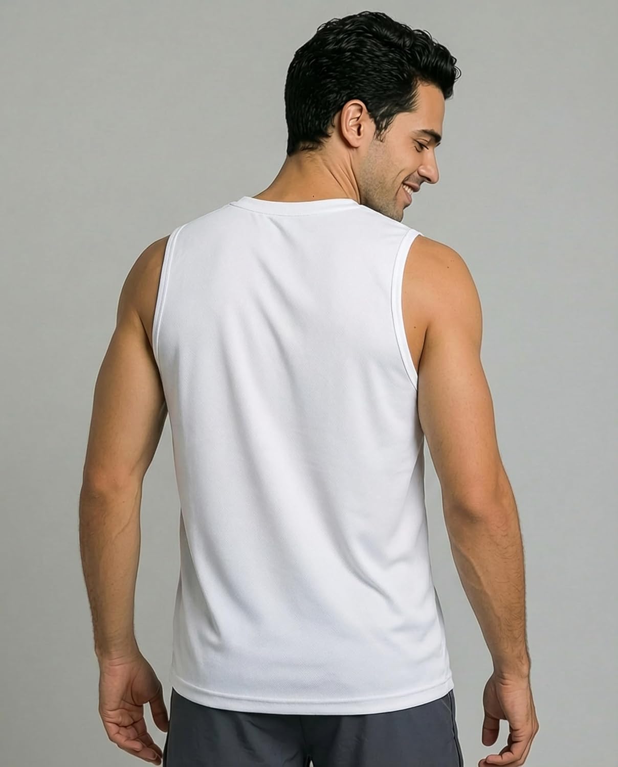 Real Essentials Men's Mesh Active Athletic Tech Tank Top - 5 Pack for Workout & Training | Big & Tall Available