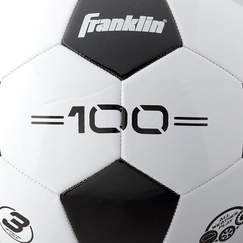 Franklin Sports Soccer Balls - Youth & Adult Sizes 3, 4, 5 - Black & White - Single & Bulk Packs