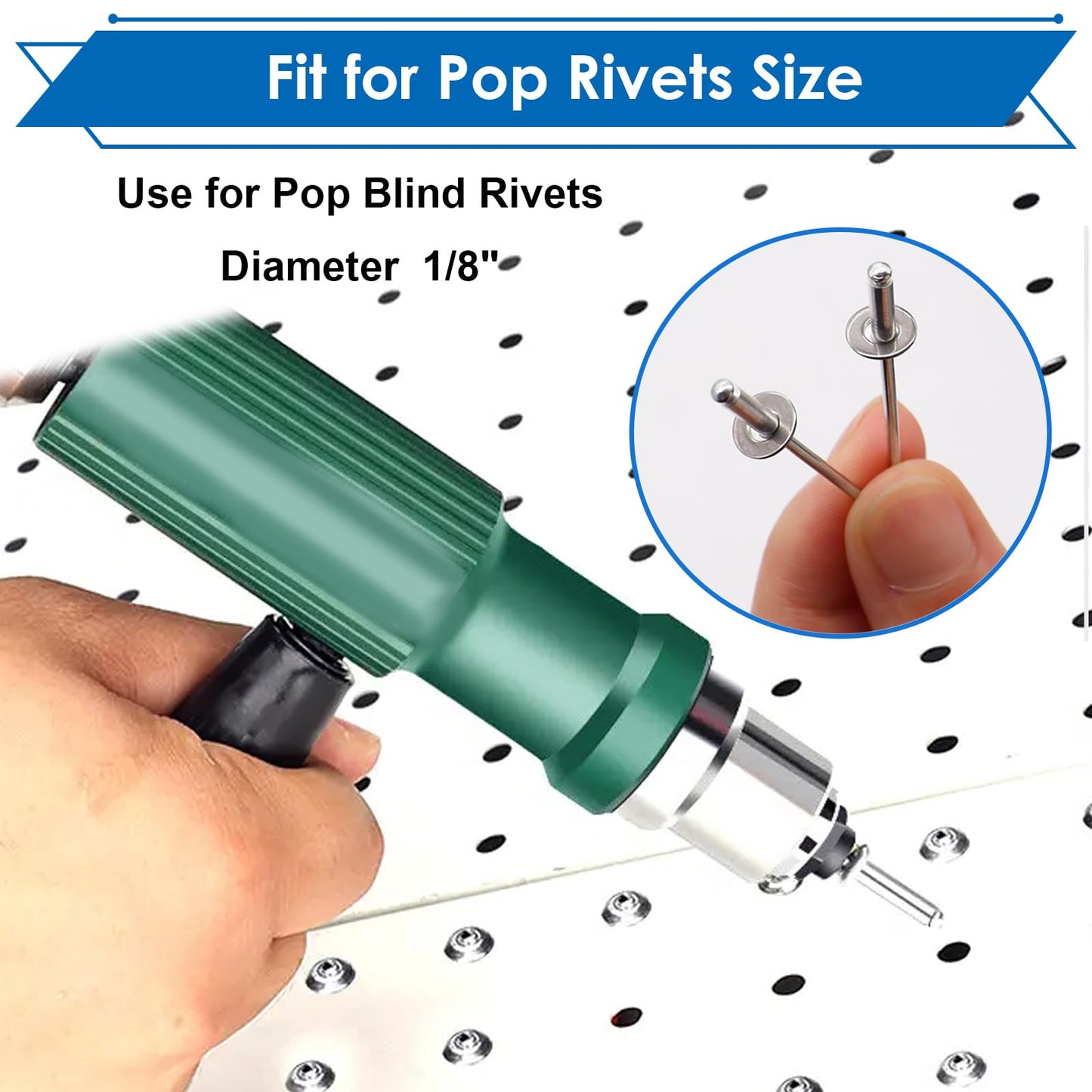 Seept 400PCS 1/8 Inch Silver Pop Rivet washers for Pop Rivets Diameter 1/8" 304 Stainless Steel pop Rivet Washer Aluminum pop Rivet washers Blind Rivet Washer