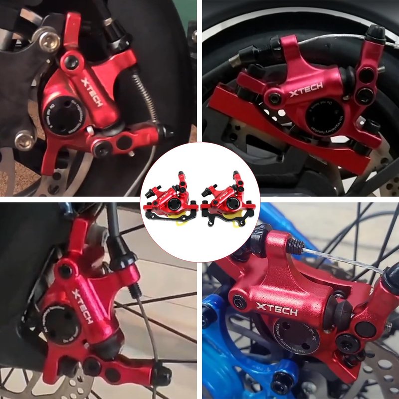 Z00M HB-100 Hydraulic Disc Brake Calipers, MTB Bike Disc Brakes Front & Rear Caliper Set with 160 mm Rotors, Aluminum Alloy Bicycle Disc Brake Kit for eBike, Mountain Bike, Road Bike, Fat Bike