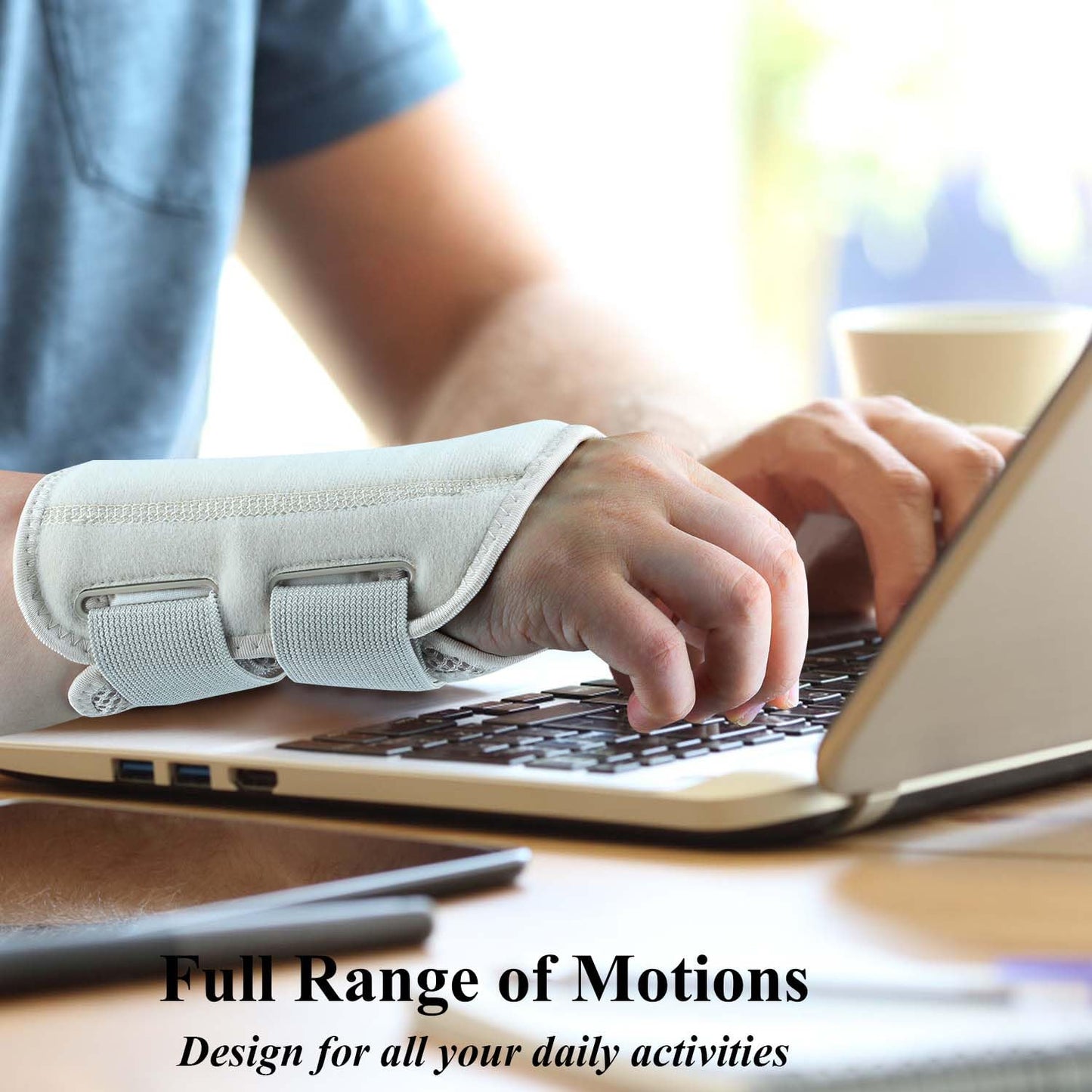 Tianhengyi Carpal Tunnel Wrist Brace, Adjustable Wrist Support Brace, Night Wrist Sleep Supports Splints Arm Stabilizer (Left Hand, L/XL, Pink)