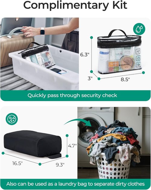 BAGSMART Gym Bag for Women - Lightweight Travel Duffle with Wet Pocket | Water-Resistant Design
